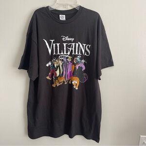 Disney Villains Graphic Tee by Delta Pro Weight Mens XL Black NWT